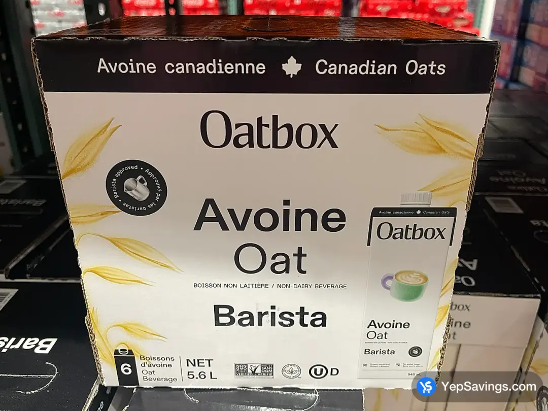 OATBOX BARISTA OAT BEVERAGE 6 x 946 mL - Costco Canada (ITM 1770263)