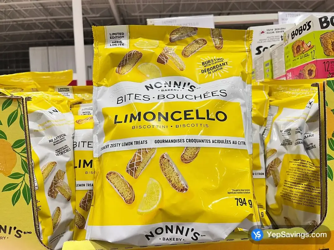 NONNI'S LIMONCELLO BISCOTTI BITES 794 g - Costco Canada (ITM 1459977)