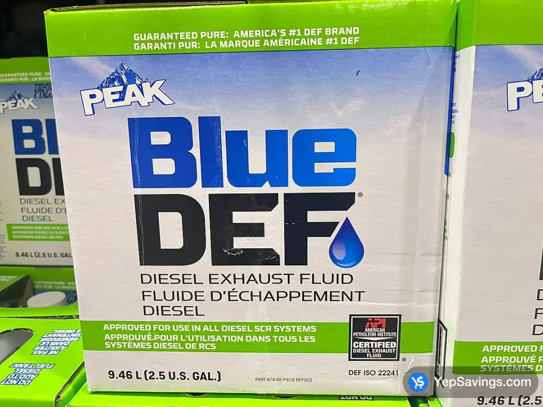 PEAK BLUE DEF DIESEL EXHAUST FLUID 9.46L - Costco Canada (ITM 1111266)