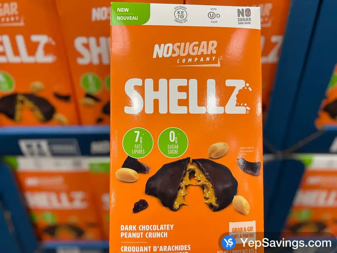 NO SUGAR COMPANY SHELLZ PEANUT BUTTER 25 x 19 g - Costco Canada (ITM 1781558)