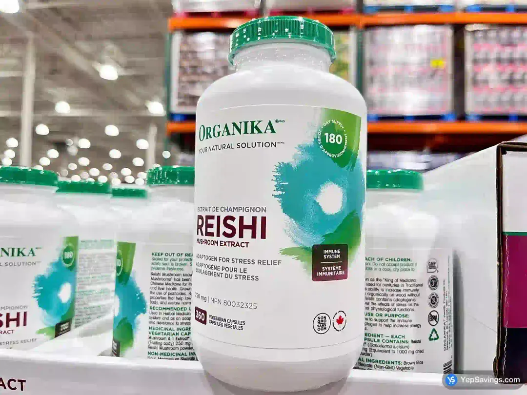 ORGANIKA REISHI MUSHROOM 360 VEC "APSULES - Costco Canada (ITM 1153584)