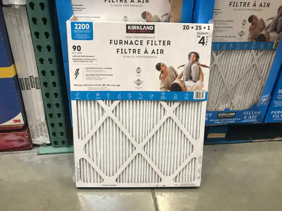 KIRKLAND SIGNATURE 20 " X 25 " X 1 " FILTER PACK OF 4 2200 MPR - Costco Canada (ITM 1128645)