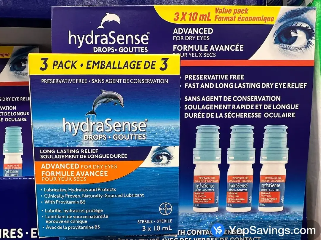 HYDRASENSE ADVANCED 3 X 10 ML - Costco Canada (ITM 1172999)