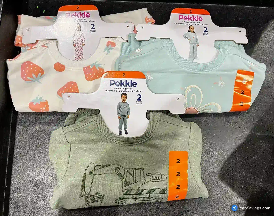 PEKKLE 2 PIECE JOGGER SET KIDS SIZES 2-6 - Costco Canada (ITM 1168899)