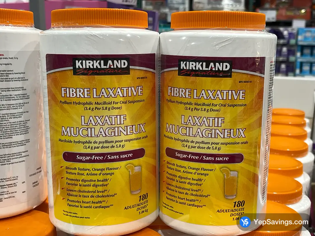 KIRKLAND SIGNATURE PSYLLIUM FIBRE POWDER 360 DOSES - Costco Canada (ITM 1832432)