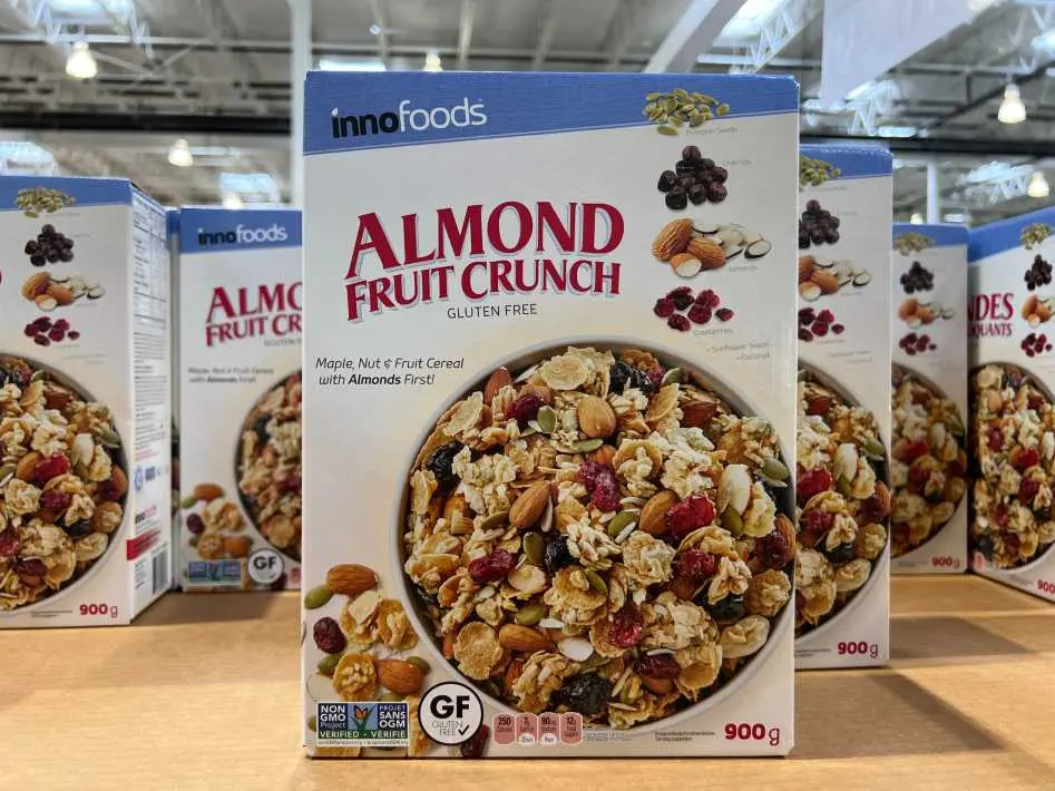 INNO FOODS ALMOND FRUIT CRUNCH 900 g - Costco Canada (ITM 1494819)