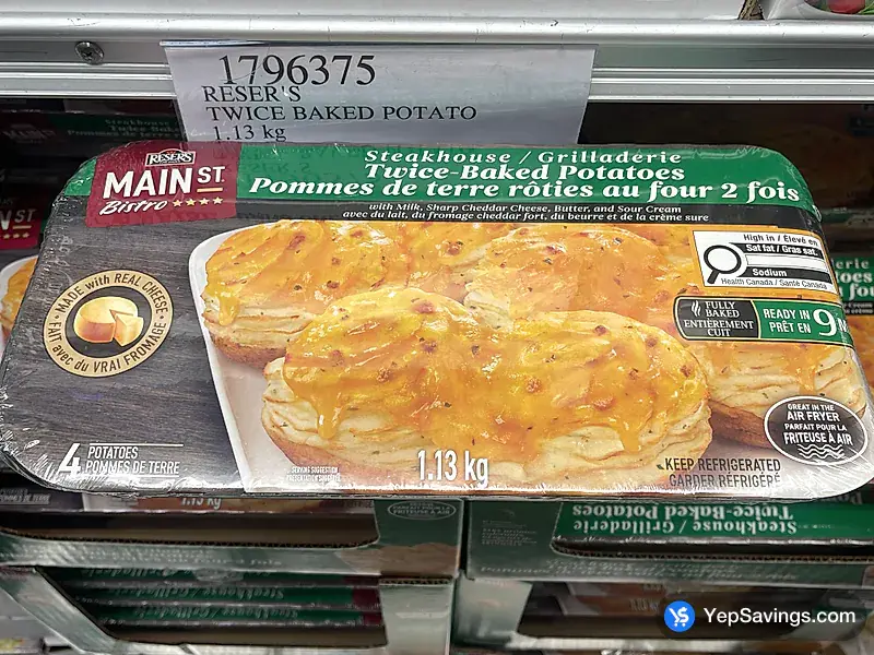 Costco RESER'S TWICE BAKED POTATO 1.13 kg