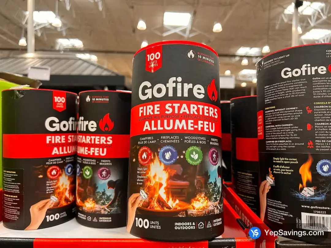GOFIRE FIRESTARTER 100 units - Costco Canada (ITM 1798323)