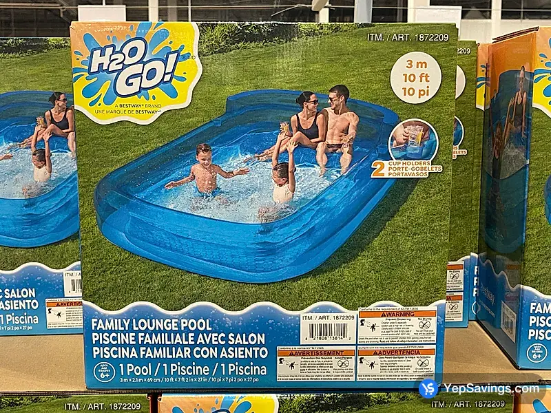 Costco H2OGO! FAMILY LOUNGE POOL 10' x 7'2" x 27"