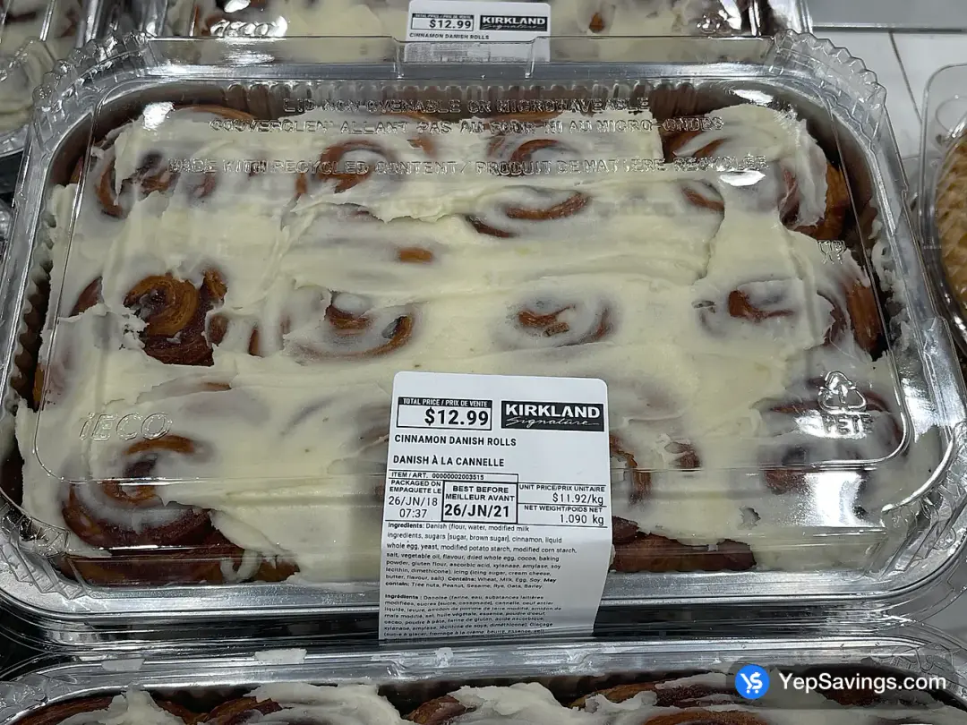 CINNAMON DANISH 1.090 kg - Costco Canada (ITM 2003515)