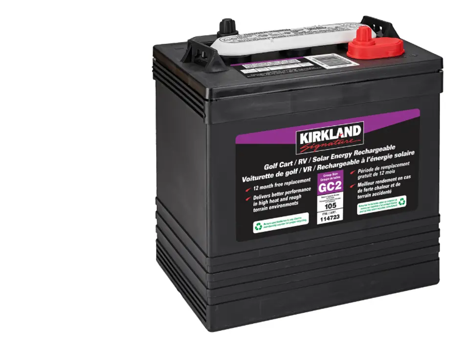 KIRKLAND SIGNATURE 6V GOLF CART BATTERY 12 MONTH WARRANTY - Costco Canada (ITM 114723)