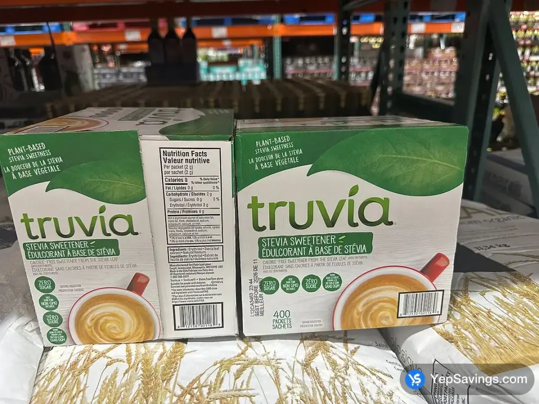 TRUVIA SWEETENER FROM STEVIA 400 packets - Costco Canada (ITM 1254021)