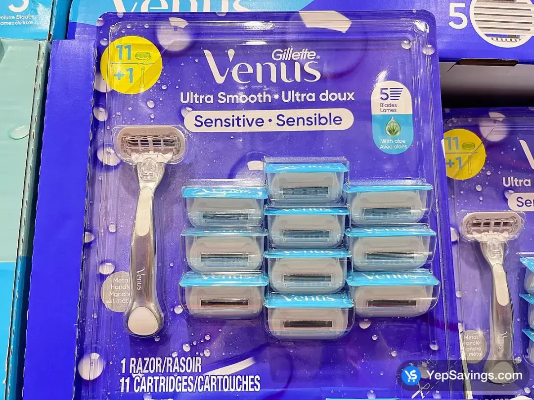 VENUS PLATINUM DELUXE RAZOR + 11 CARTRIDGES - Costco Canada (ITM 1515730)