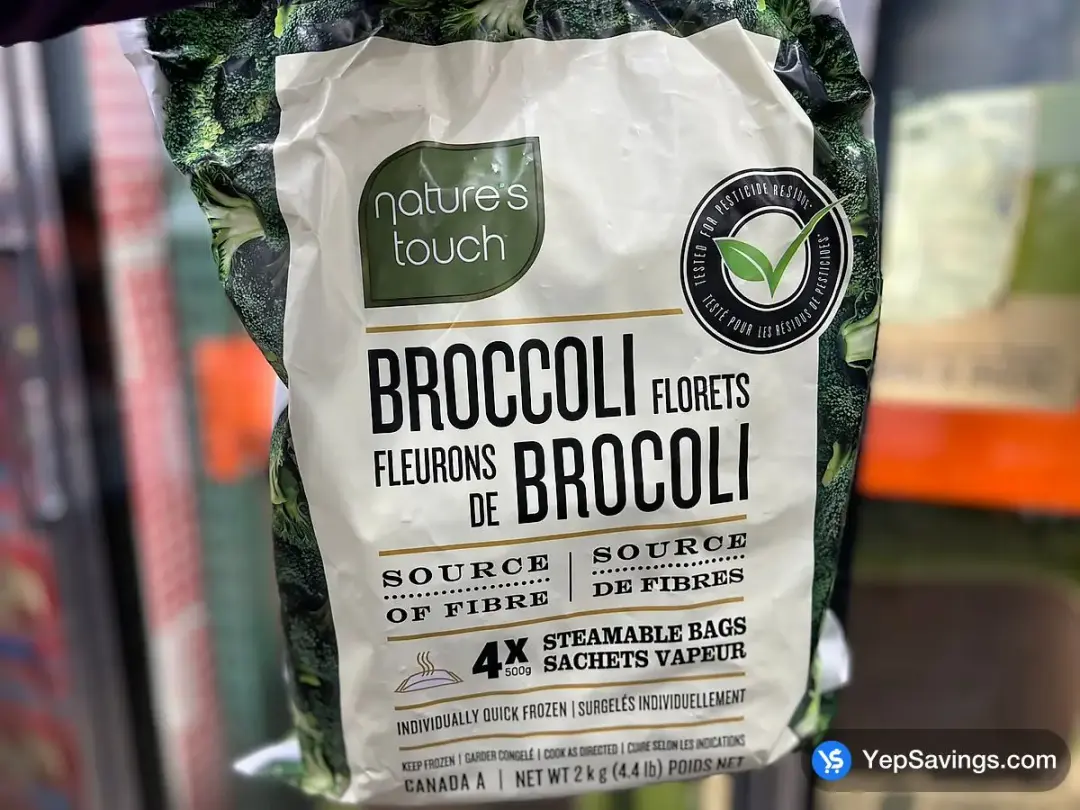 NATURE'S TOUCH BROCCOLI FLORETS 2 kg - Costco Canada (ITM 725236)