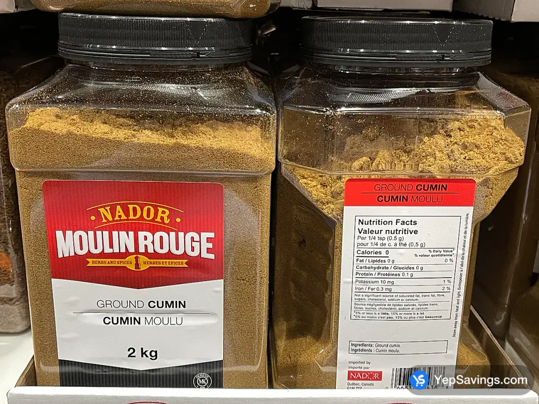 MOULIN ROUGE GROUND CUMIN 2.0 kg - Costco Canada (ITM 1300890)