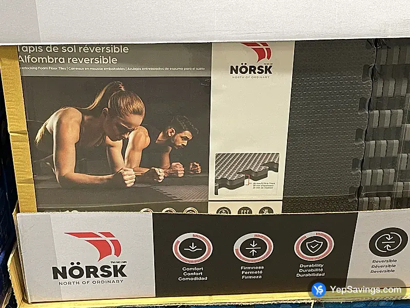 Costco NORSK INTERLOCKING FOAM MAT 24 in. X 24 in.