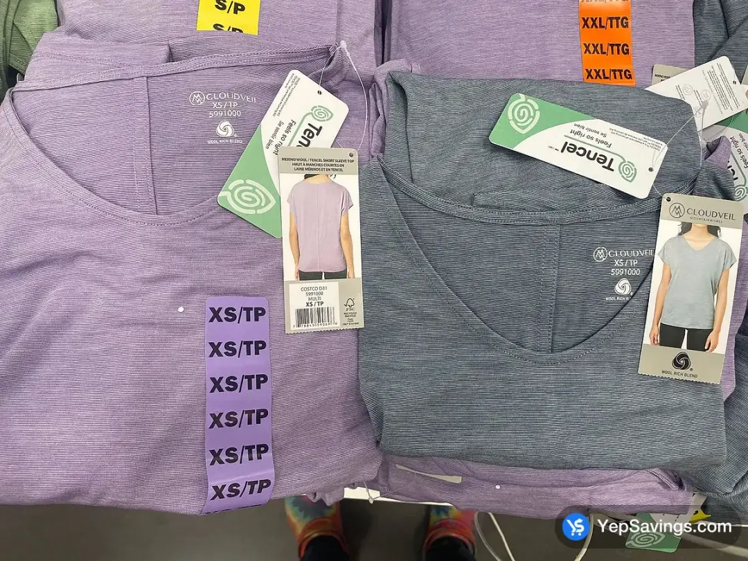 CLOUDVEIL MERINO TOP + LADIES SIZES XS - XXL - Costco Canada (ITM 5991000)