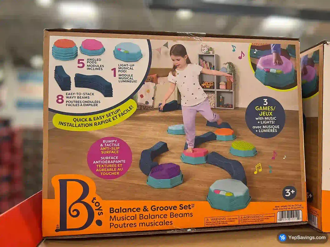 MUSCIAL BALANCE BEAMS KIDS BALANCE TRACK 14 COMPONENTS - Costco Canada (ITM 2602473)