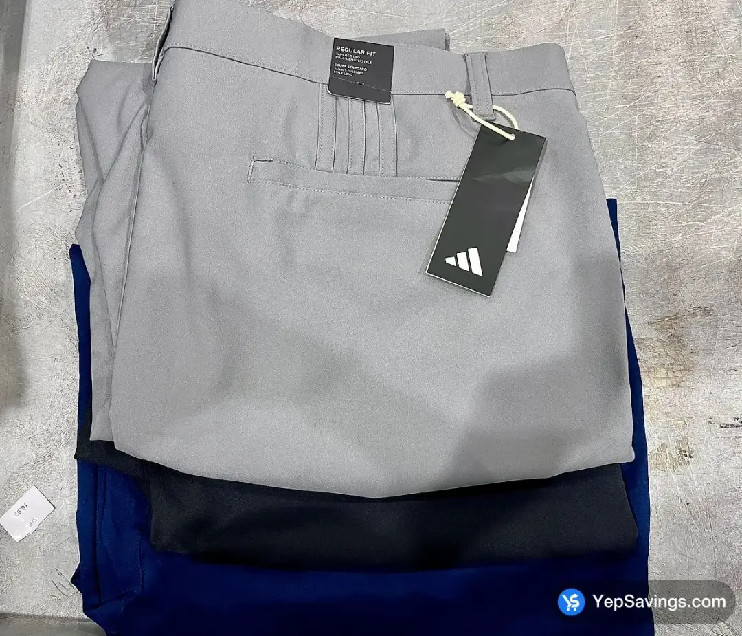 ADIDAS GOLF PANTS + MENS SIZES 30-40 - Costco Canada (ITM 1753280)
