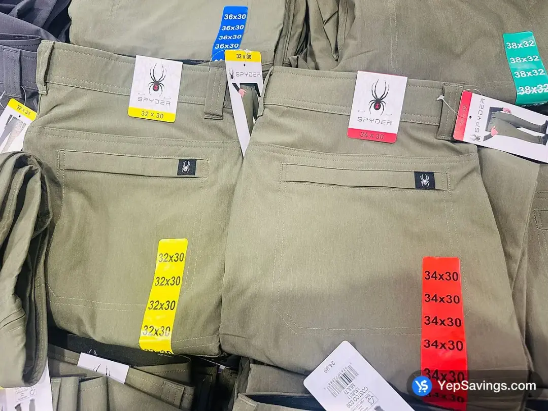 SPYDER TECH PANT +MENS SIZES 30-40 - Costco Canada (ITM 1832012)