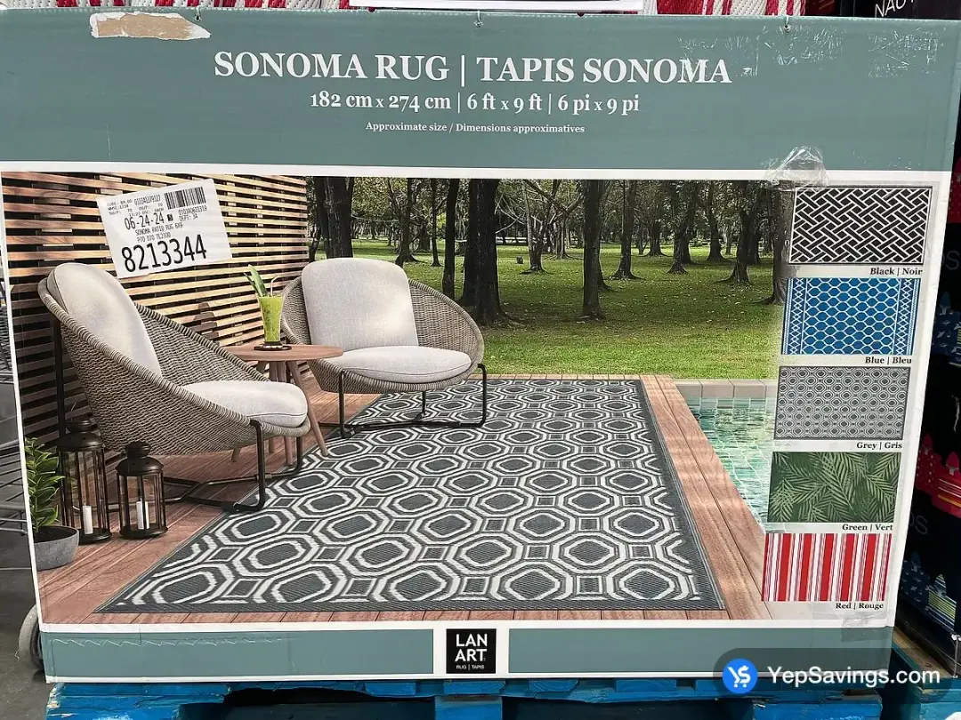 SONOMA PATIO RUG 6' X 9' - Costco Canada (ITM 8213344)