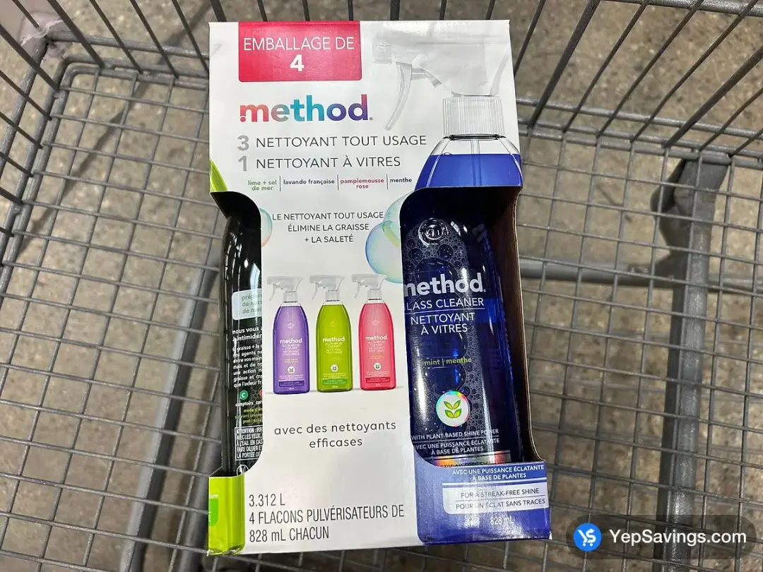 METHOD ALL PURPOSE CLEANER 4 x 828 mL - Costco Canada (ITM 2006239)