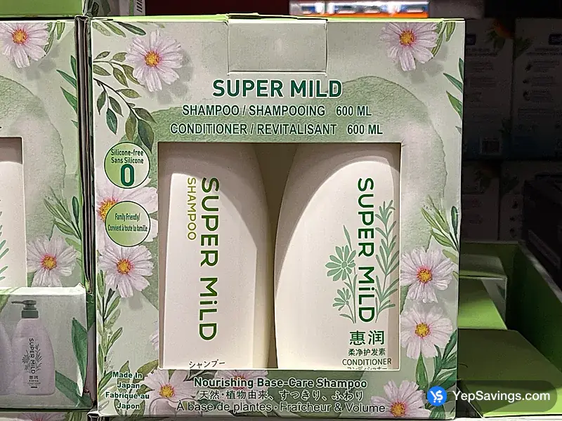 Costco SUPER MILD SHAMPOO & CONDITIONER 2 x 600 mL