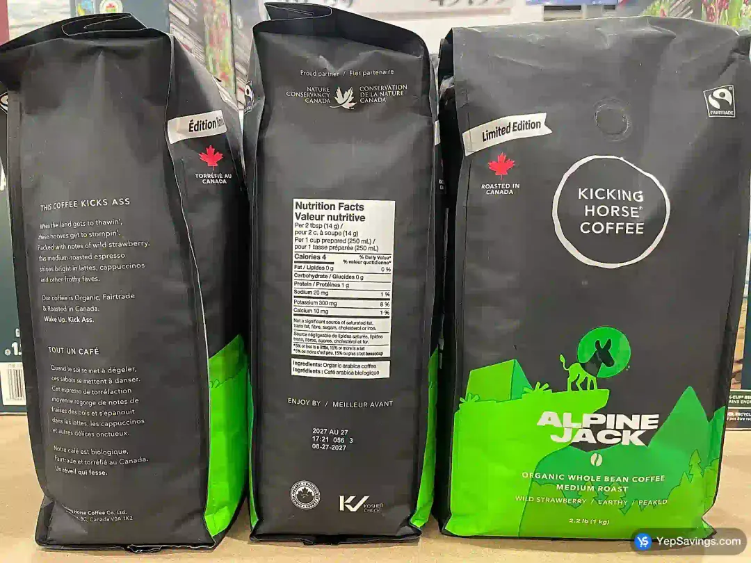 KICKING HORSE ALPINE JACK 1 kg - Costco Canada (ITM 2027502)