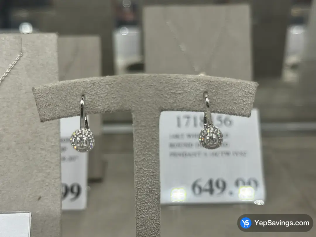14KT WHITE GOLD ROUND DIAMOND EARRINGS 0.18CTW IVS2 - Costco Canada (ITM 1189717)