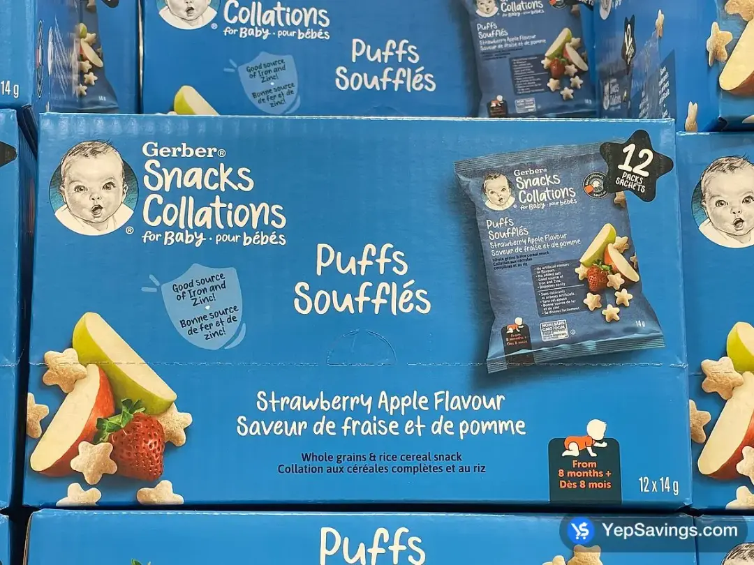 CERBER SNACKS PUFFS 12 x 14 g - Costco Canada (ITM 1806199)