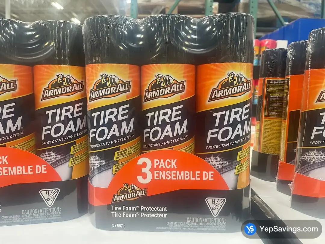 ARMOR ALL TIRE FOAM PACK OF 3 - Costco Canada (ITM 1786577)