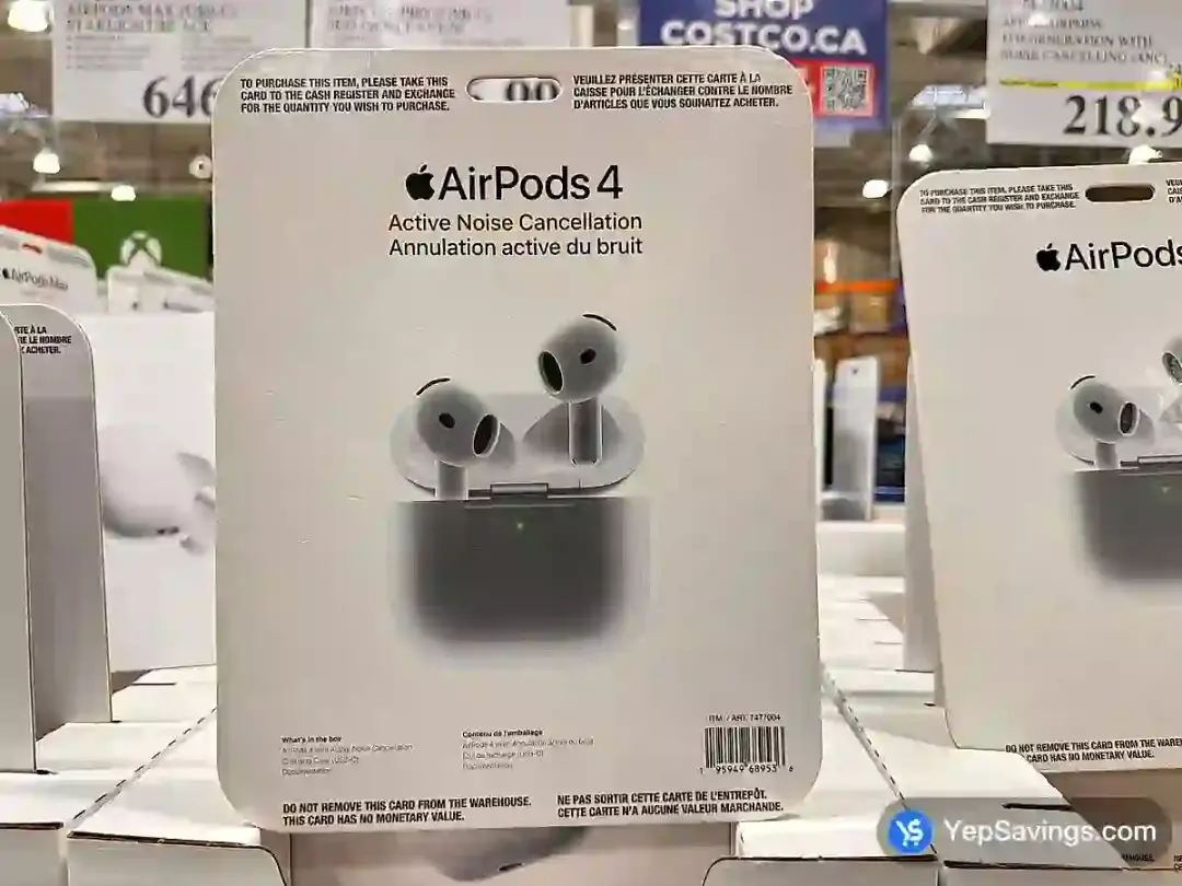 Costco APPLE AIRPODS 4TH GENERATION WITH NOISE CANCELLING ( ANC )