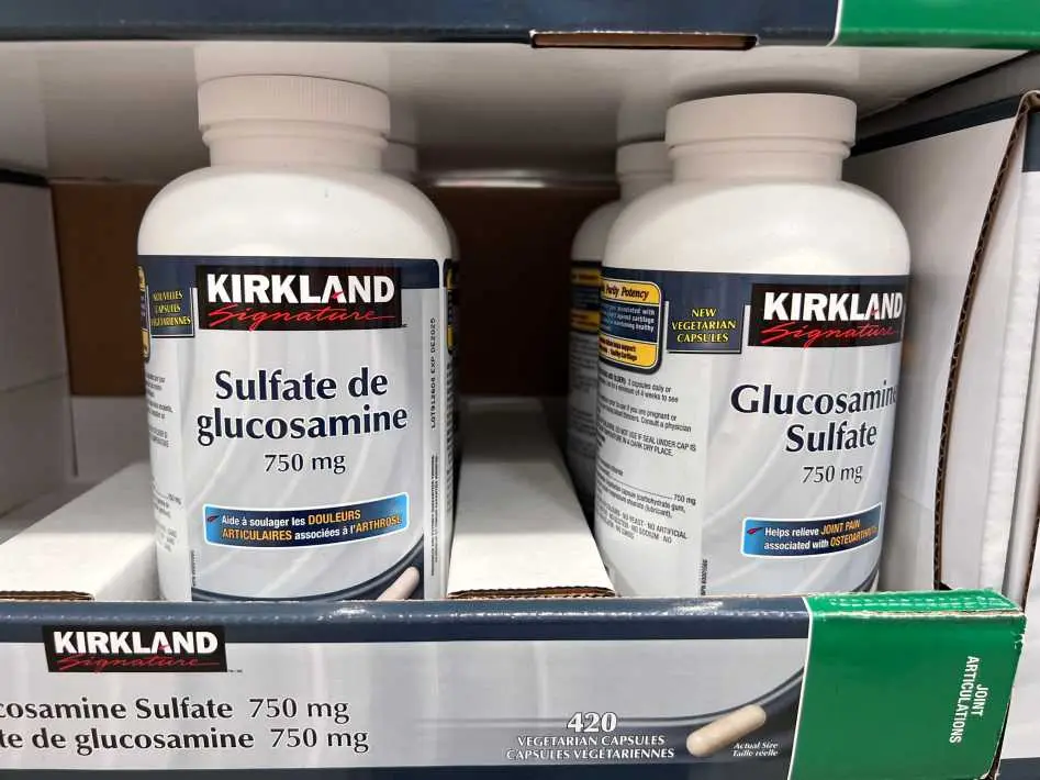 KS GLUCOSAMINE SULFATE NO SODIUM 750MG 420 CAPSULES - Costco Canada (ITM 4217000)