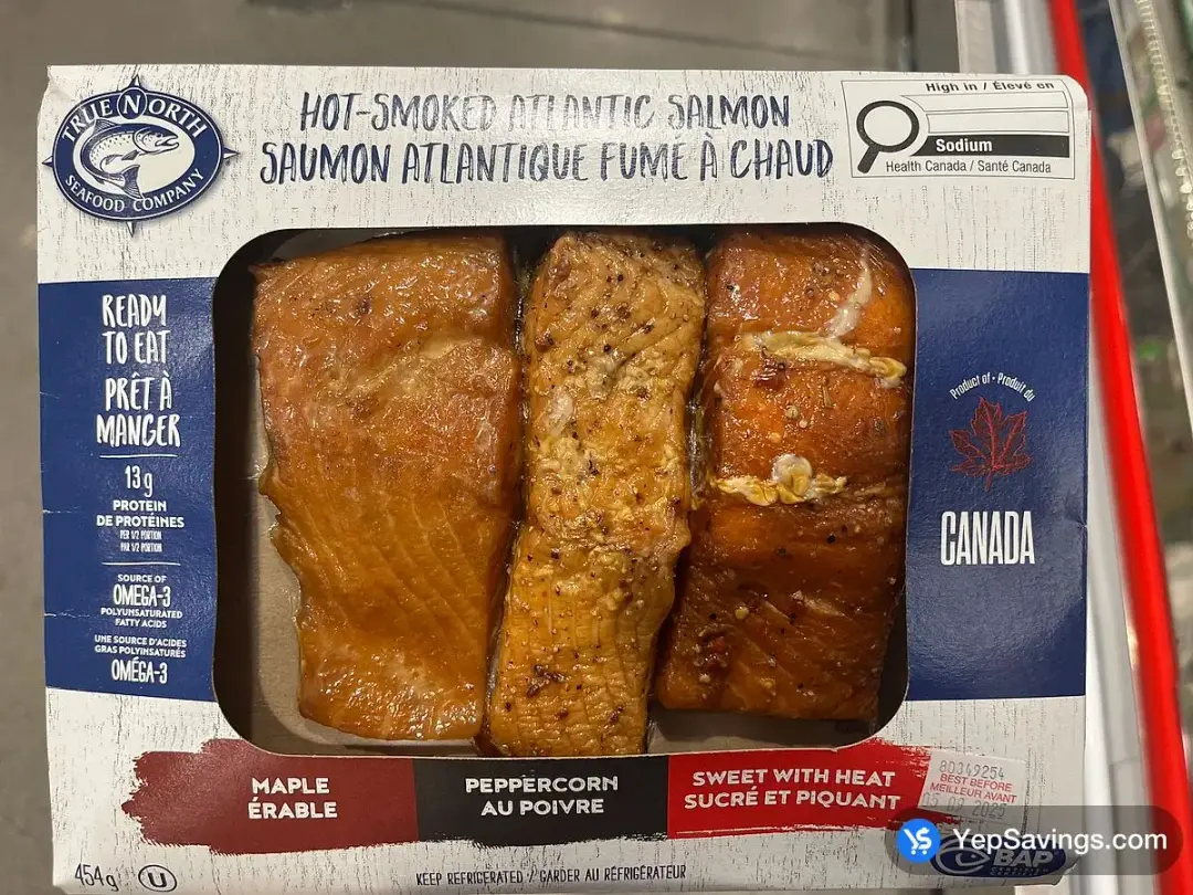 TRUE NORTH HOT SMOKED SALMON 454 g - Costco Canada (ITM 1116363)