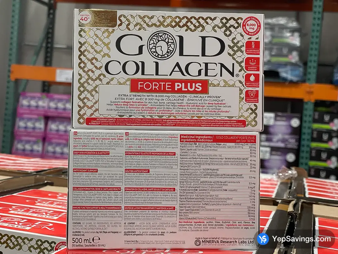 GOLD COLLAGEN FORTE PLUS 10 x 50 mL BOTTLES - Costco Canada (ITM 2034531)