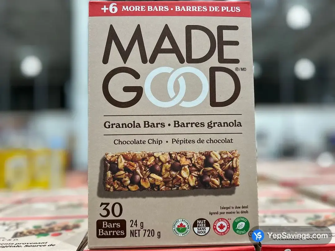 MADE GOOD GRANOLA BARS 30 x 24 g - Costco Canada (ITM 2158349)