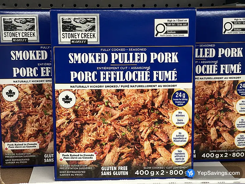 Costco STONEY CREEK MARKET SMOKED PULLED PORK 2X400g