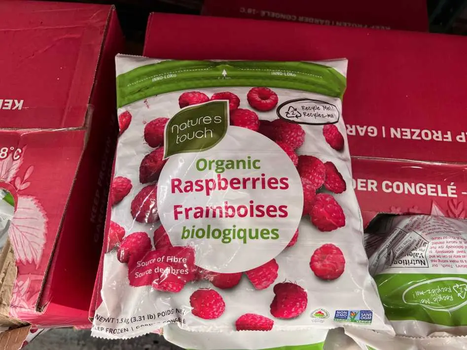 NATURE'S TOUCH ORGANIC RASPBERRIES 1.5 kg - Costco Canada (ITM 1153239)