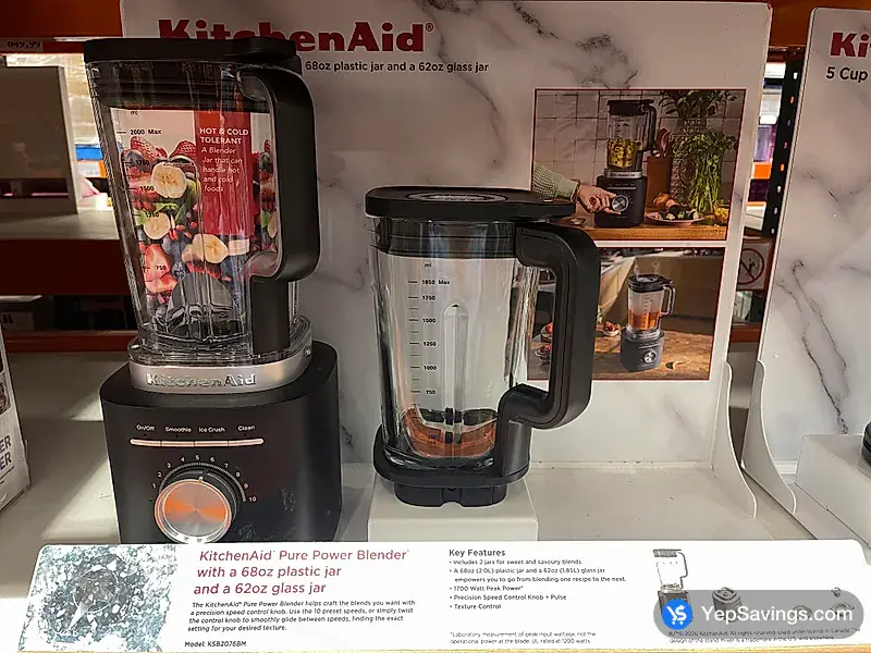 Costco KITCHENAID PURE POWER DUO BLENDER 2 L & 1.85 L