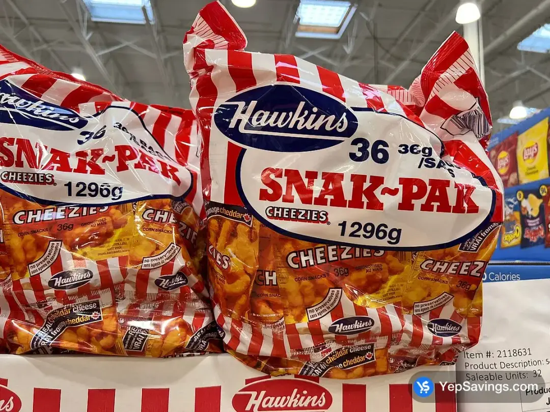 HAWKINS CHEEZIES 36 x 36 g - Costco Canada (ITM 1168)