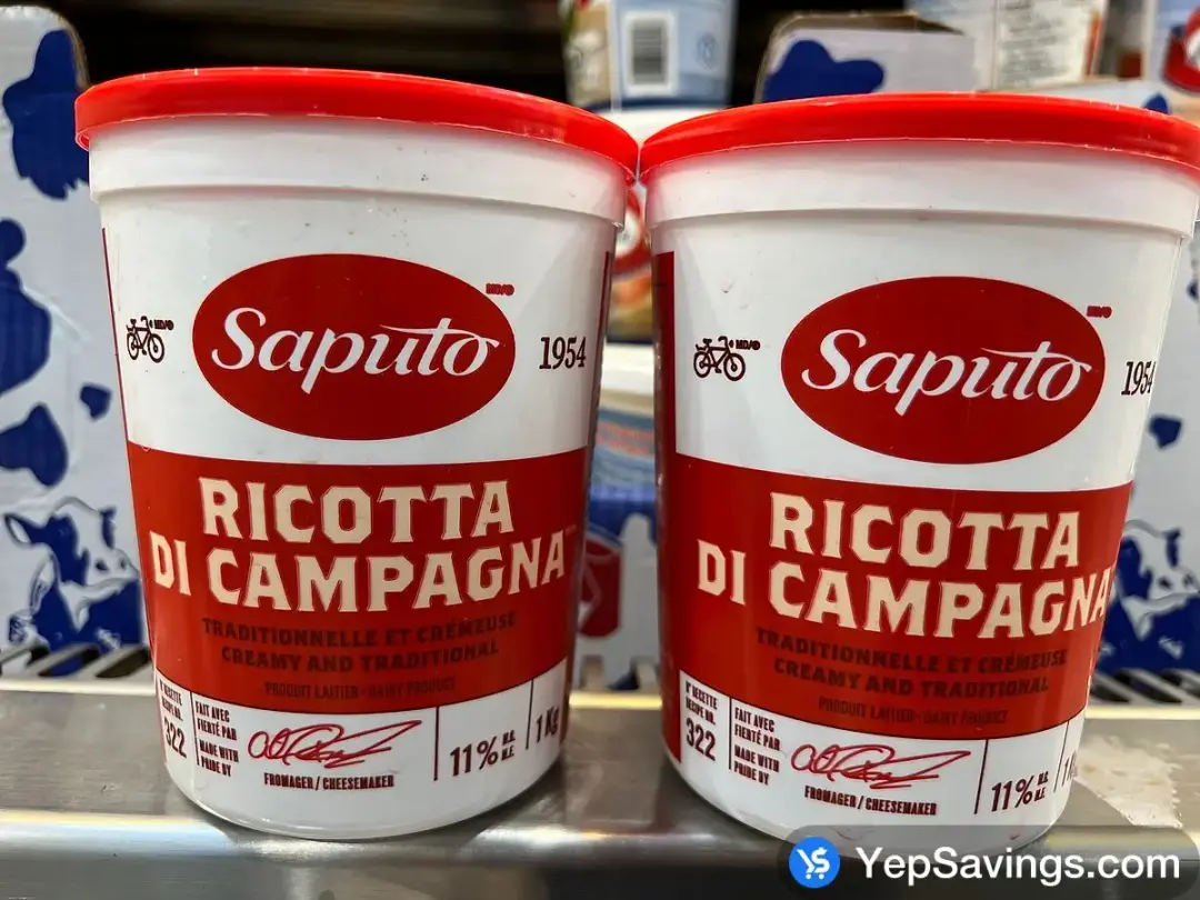 SAPUTO RICOTTA DI CAMPAGNA 1 kg - Costco Canada (ITM 1043892)
