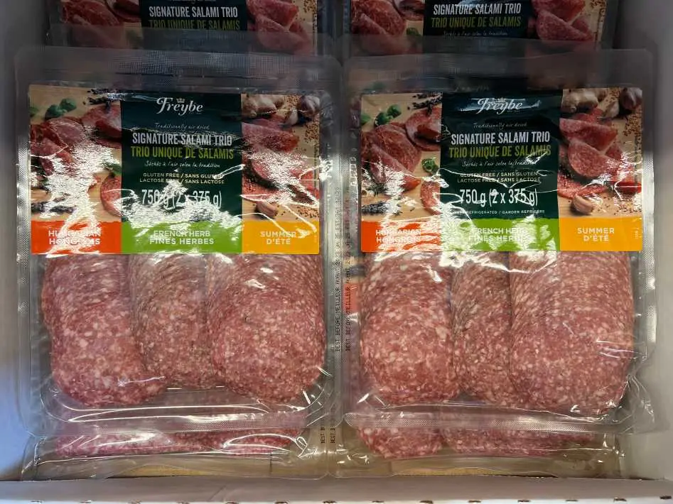 FREYBE SIGNATURE SALAMI TRIO 2 x 375 g - Costco Canada (ITM 1242122)