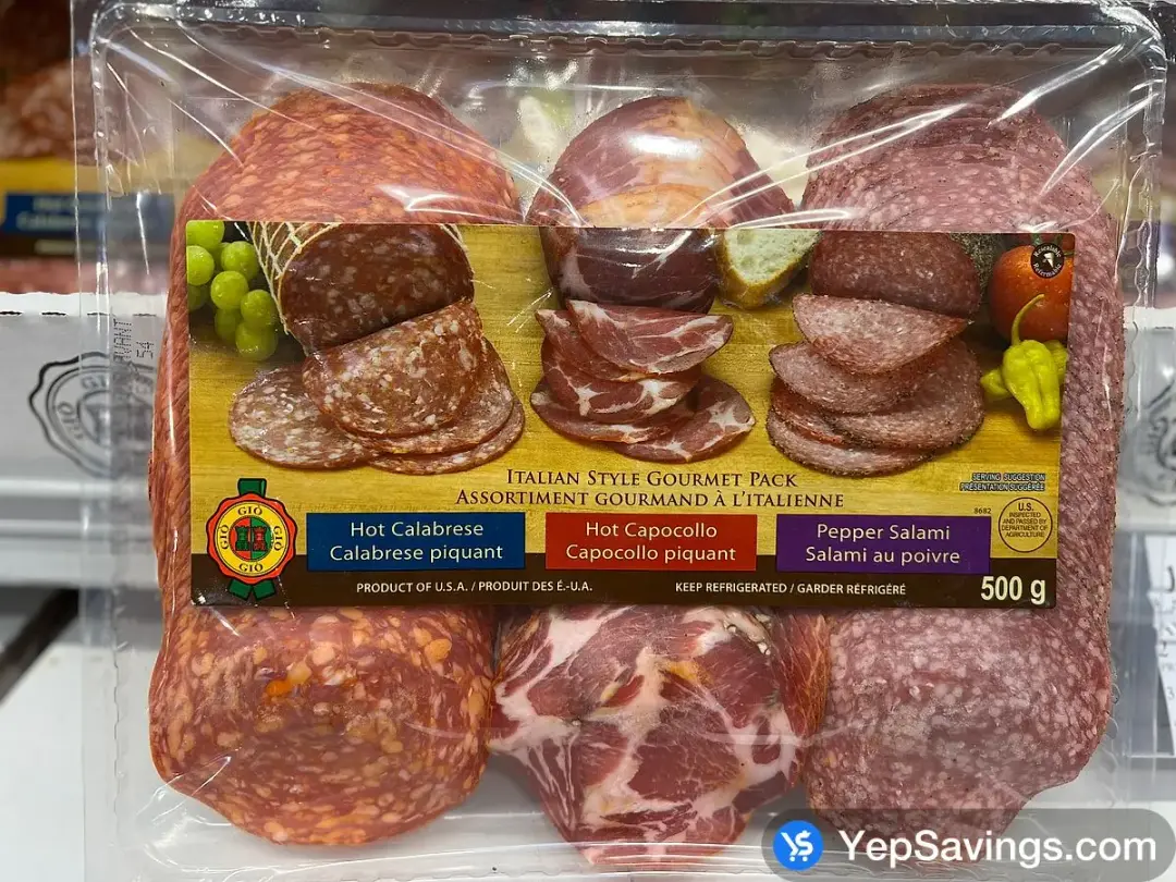 GIO GOURMET SLICED MEAT VARIETY 500g - Costco Canada (ITM 350480)