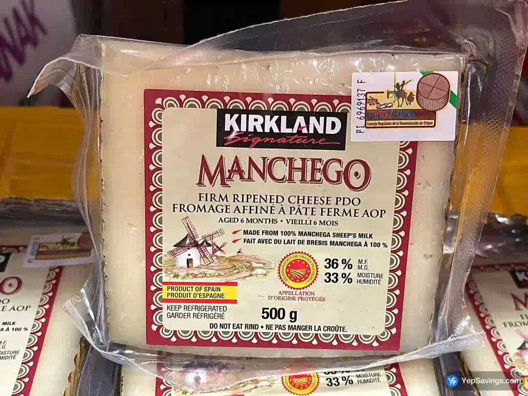 KIRKLAND SIGNATURE MANCHEGO CHEESE 500 g - Costco Canada (ITM 1206369)