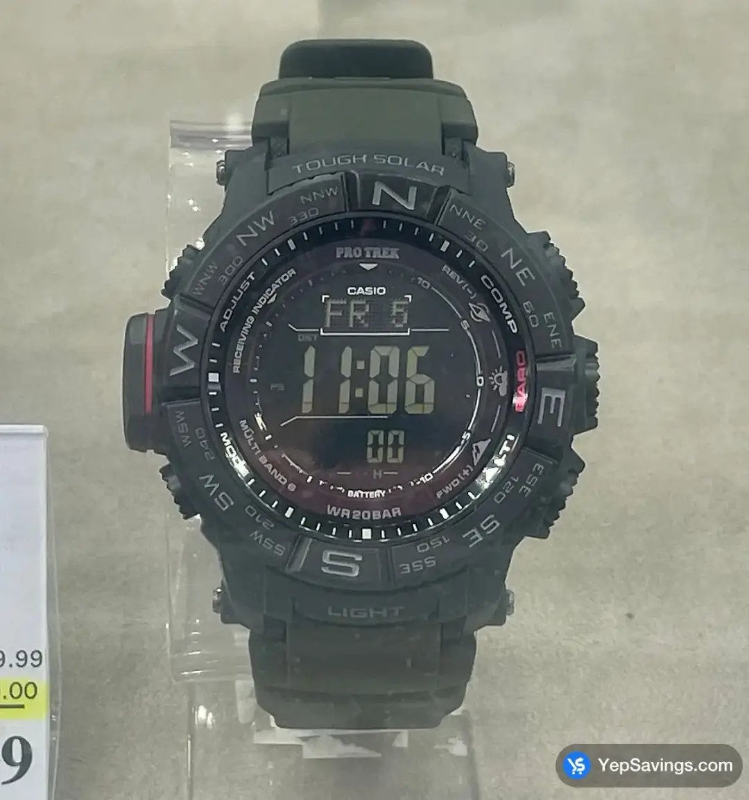 CASIO MENS BLACK DIAL, 52MM PRW-3510Y-8CR - Costco Canada (ITM 1549603)