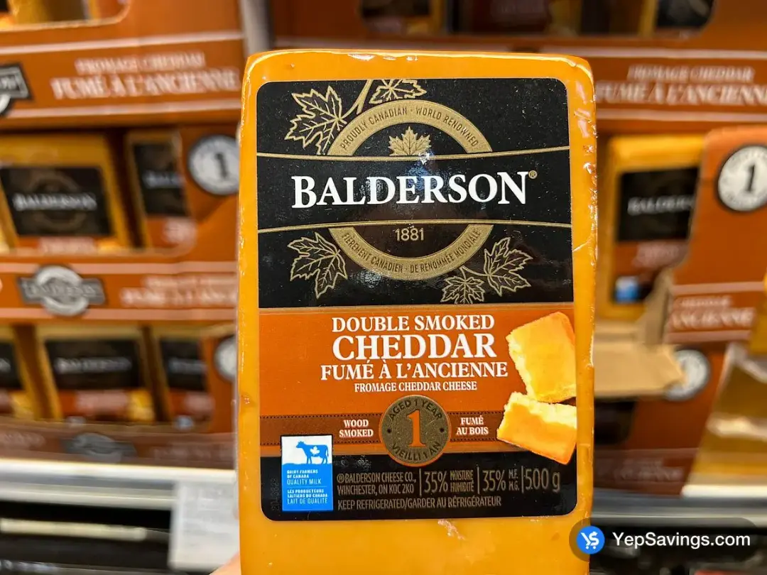 BALDERSON DOUBLE SMOKED CHEDDAR 500 g - Costco Canada (ITM 168035)