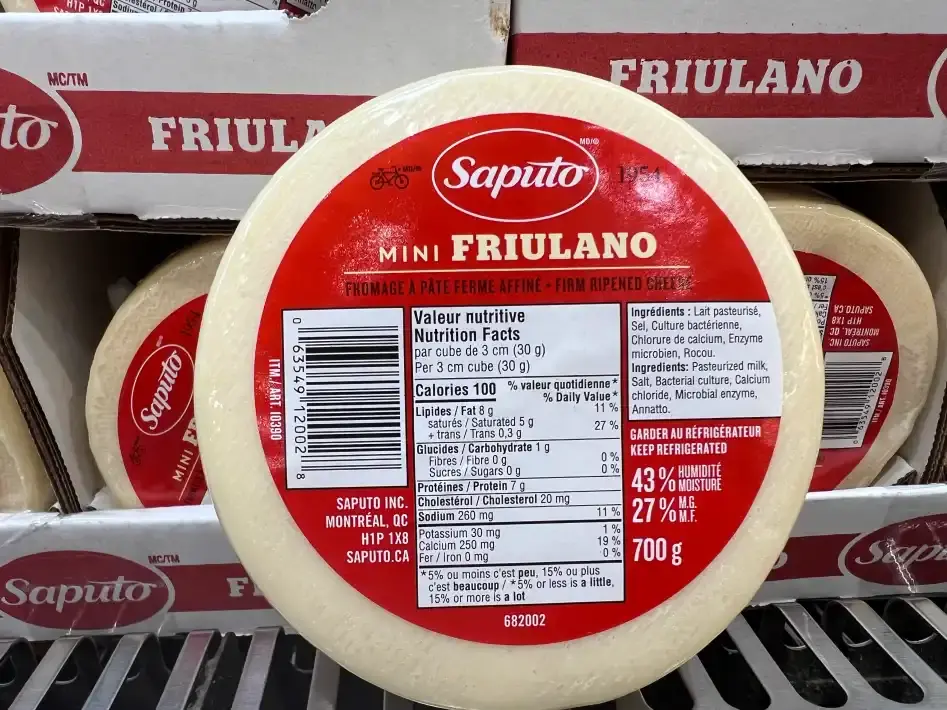 SAPUTO MINI FRIULANO 700 g - Costco Canada (ITM 10390)