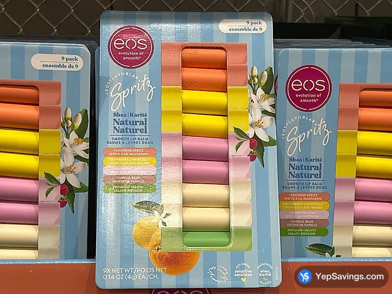 Costco EOS SPRITZ LIP BALM PACK OF 9