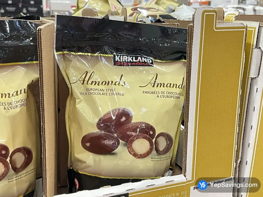 KIRKLAND SIGNATURE MILK CHOCOLATE ALMONDS 1.5 kg - Costco Canada (ITM 919999)