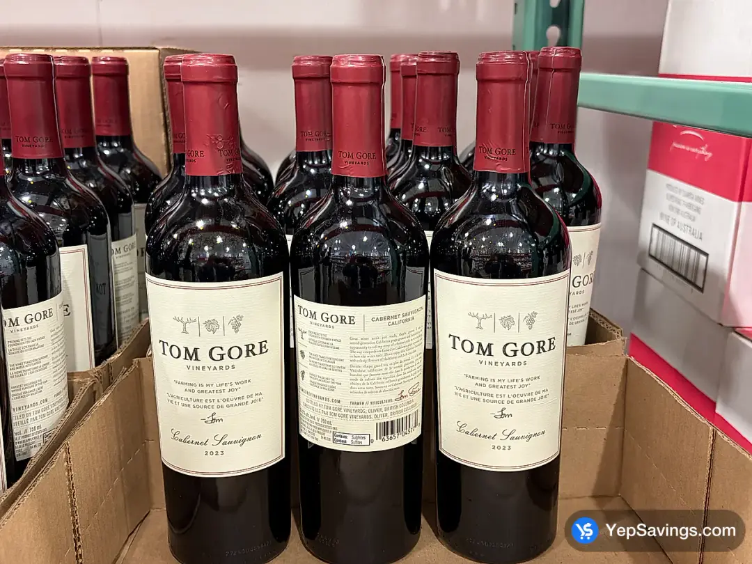 TOM GORE CABERNET SAUVIGNON 750 ml - Costco Canada (ITM 1215135)